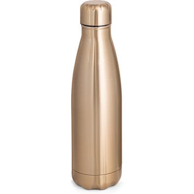 SHOW METALLIC. Edelstahlflasche 510 mL mit mattem Metallic-Finish, Satingold