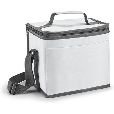 SINGAPORE. Kühltasche 9l aus 600D Polyester, Weiß