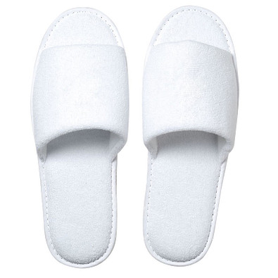 Slipper Frottee, weiß