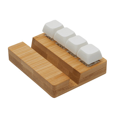 Smartphone-Halter CLICKER,braun, weiß