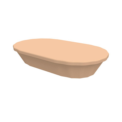 Snackschale ToGo, mit Deckel, beständiges braun