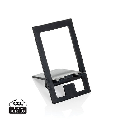 SnapStand faltbarer Telefonständer aus RCS recyceltem ABS, schwarz