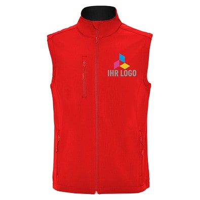 Softshell-Weste Quebec, XL, Rot