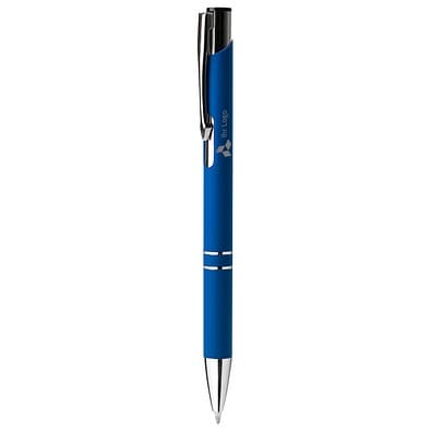 LANCE® Softtouch Metallkugelschreiber Santa Cruz, schwarze Mine, blau