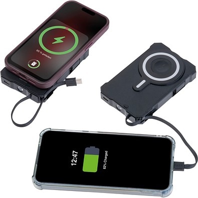 Solar Powerbank 10.000 mAh Breda,schwarz