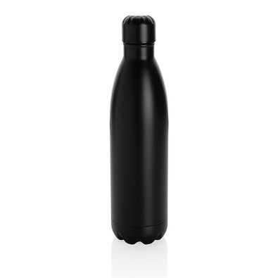 Solid Color Vakuum Stainless-Steel Flasche 750ml, schwarz