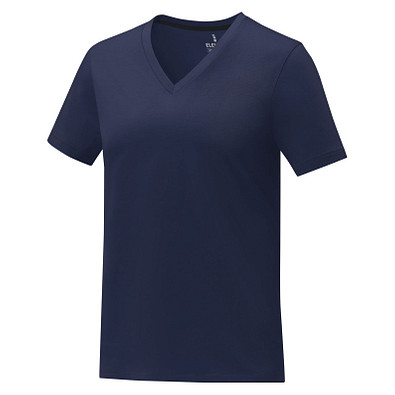 Somoto T-Shirt mit V-Ausschnitt für Damen, navy, XL