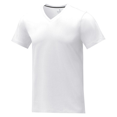 Somoto T-Shirt mit V-Ausschnitt für Herren, weiss, 3XL