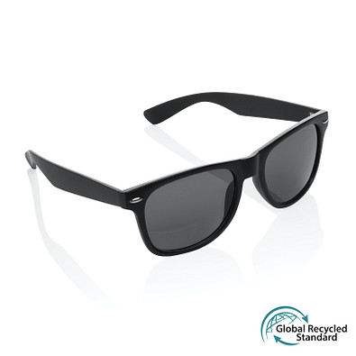 Sonnenbrille aus GRS recyceltem Kunststoff, schwarz