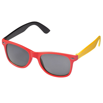 Sonnenbrille "Nations", Schwarz-Rot-Gold, Deutschland-Farben Sonnenbrille "Nations", Schwarz-Rot-Gold, Deutschland-Farben
