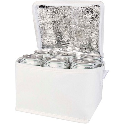 Spectrum Kühltasche aus recyceltem GRS Non Woven für 6 Dosen 4 L, weiss