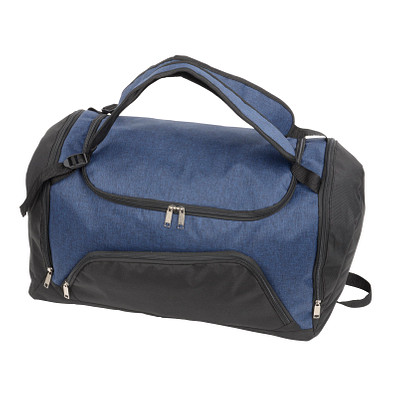 Sporttasche 2 in 1, blau, schwarz