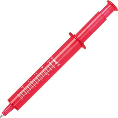 Spritzenkugelschreiber Viacenza,rot