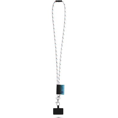 STAFFORD. SET Lanyard NAUTIC Long (Ø 7 mm) mit 9 mm Schnappkarabiner und Handyhalterung, 301 - Weiß