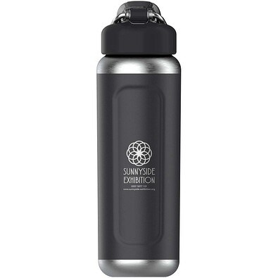 Stanley Classic Wellspring 710 ml isolierte Flasche aus recyceltem Edelstahl, schwarz
