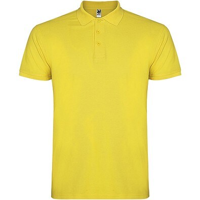 Star 200 g/m² Poloshirt für Herren, gelb, XS