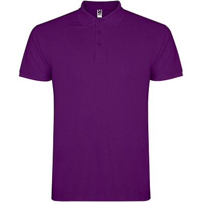 Star 200 g/m² Poloshirt für Herren, lila, XS