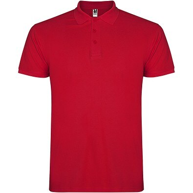 Star 200 g/m² Poloshirt für Herren, rot, XS