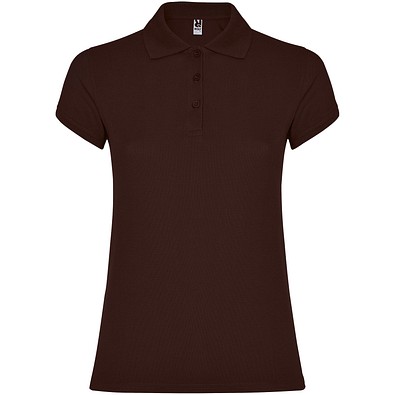 Star Poloshirt für Damen, Chocolat, S