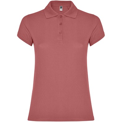 Star Poloshirt für Damen, Chrysanthemum Red, S