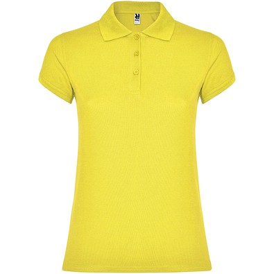 Star Poloshirt für Damen, gelb, L