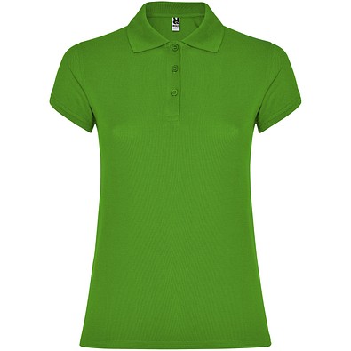 Star Poloshirt für Damen, Grass Green, S