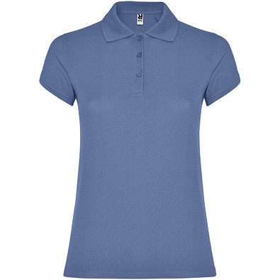 Star Poloshirt für Damen, Riviera Blue, L