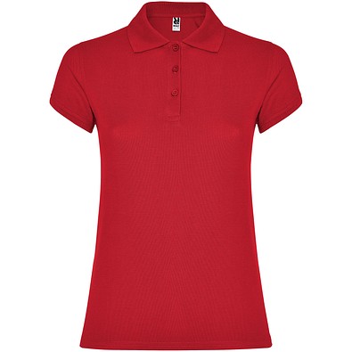 Star Poloshirt für Damen, rot, 3XL