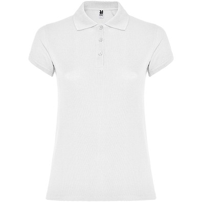 Star Poloshirt für Damen, weiss, L