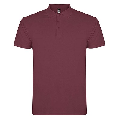 Star Poloshirt für Herren, Berry Red, M