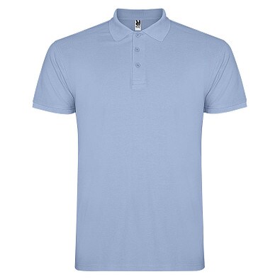 Star Poloshirt für Herren, himmelblau, S