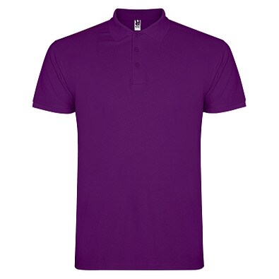 Star Poloshirt für Herren, lila, S