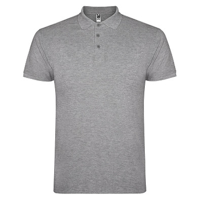 Star Poloshirt für Herren, Marl Grey, M