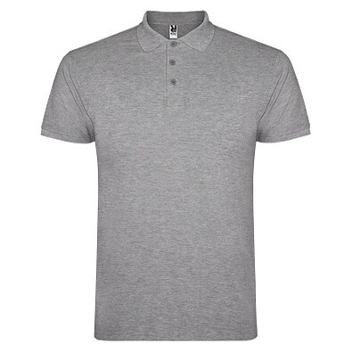 Star Poloshirt für Herren, Marl Grey, S