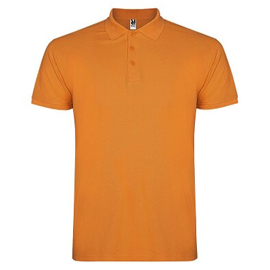 Star Poloshirt für Herren, orange, S