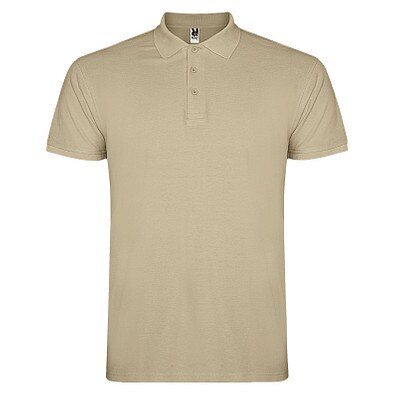 Star Poloshirt für Herren, sand meliert, S