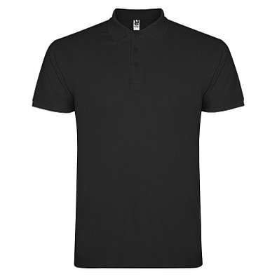 Star Poloshirt für Herren, schwarz, S
