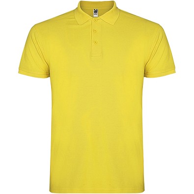 Star Poloshirt für Kinder, gelb, 3/4