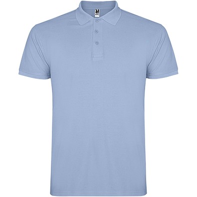 Star Poloshirt für Kinder, himmelblau, 11/12