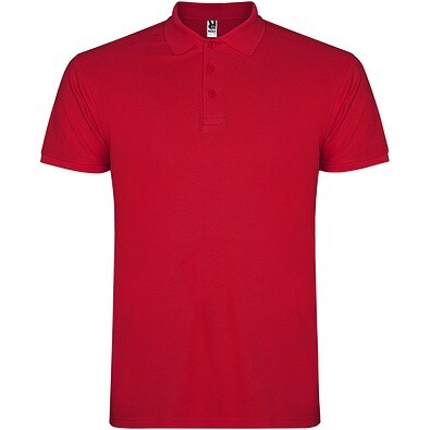 Star Poloshirt für Kinder, rot, 5/6