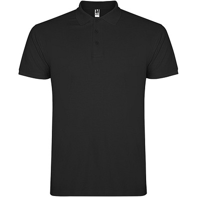 Star Poloshirt für Kinder, schwarz, 11/12