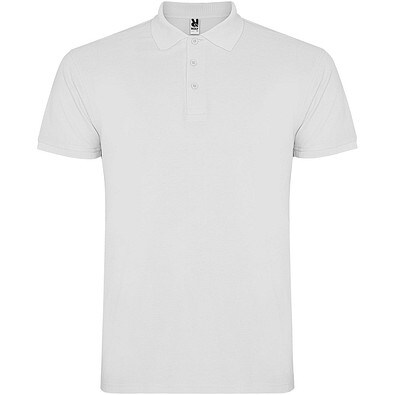 Star Poloshirt für Kinder, weiss, 5/6