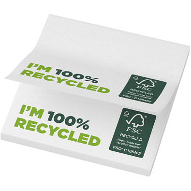 Sticky-Mate® recycelte Haftnotizen 75 x 75 mm, weiss, 25 pages