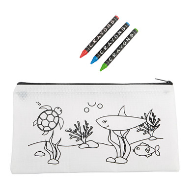 Stiftetasche COLOURFUL SCHOOL,weiß