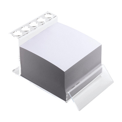 reflects® Stifthalter mit Notizblock Dudley, transparent reflects® Stifthalter mit Notizblock Dudley, transparent