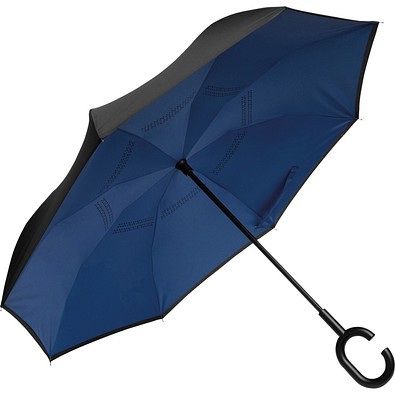 Stockschirm FLIPPED, blau-schwarz