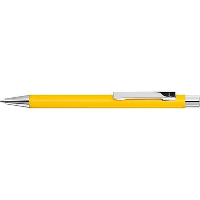 uma® Metall-Kugelschreiber Straight SI, blaue Mine, dunkelgelb