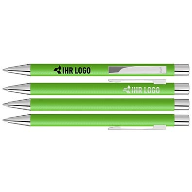 uma® Metall-Kugelschreiber Straight SI, blaue Mine, hellgrün