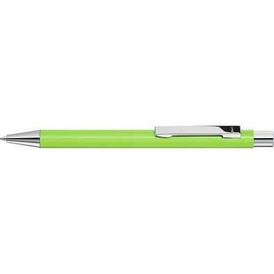 uma® Metall-Kugelschreiber Straight SI, blaue Mine, hellgrün