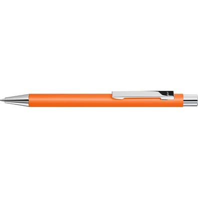 uma® Metall-Kugelschreiber Straight SI, blaue Mine, orange